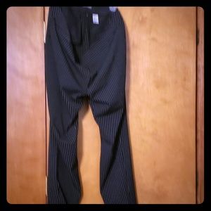 Limited straight leg pinstripe pants